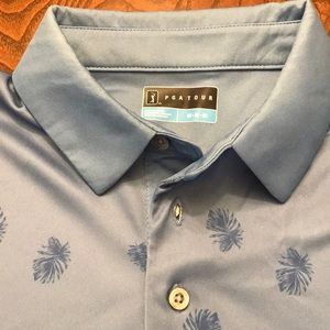 PGA Tour Golf polo shirt size M Beautiful blue